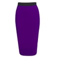 thumbnail image 1 of Summer 2023! Fashion Ladys Body-con Skirt Mid Waist Office Slim Patchwork Skirt Knee Length Ladies Multicolor Cotton Waist Stretch Skirt Pack Hip Skirt, 1 of 3