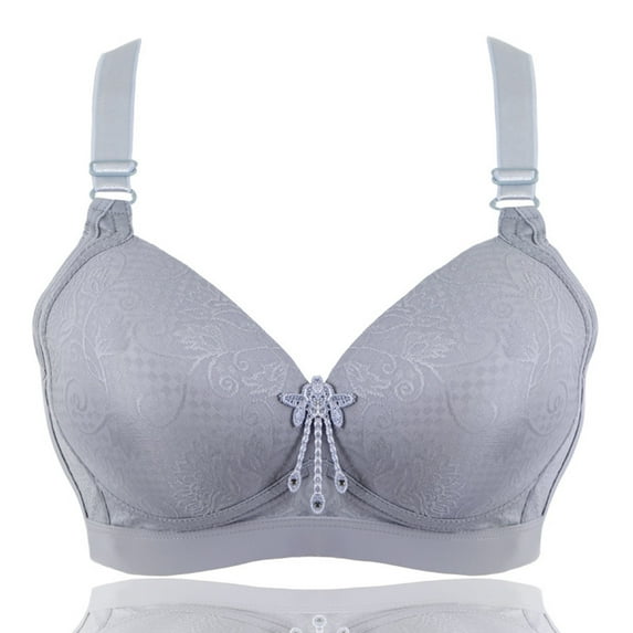 Summer Savings Clearance 2023! TAGOLD Plus Size Bra for Womens,Womens Solid Lace Lingerie Bras Plus Size Underwear Bralette Bras Comfortable Bra