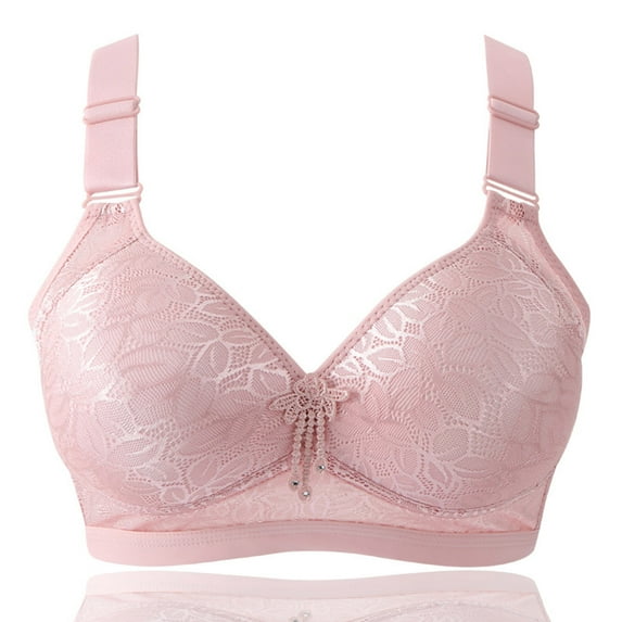 Summer Savings Clearance 2023! TAGOLD Plus Size Bra for Womens,Womens Solid Lingerie Bras Plus Size Underwear Bralette Bras Comfortable Bra