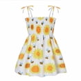 thumbnail image 1 of Summer Savings Clearance 2023! loopsun Summer Toddler Baby Girls Sleeveless Sling Dress Graphic Print Children's Clothing Yellow 3-3.5 Years, 1 of 6