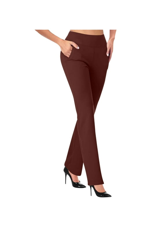 Women's High Waist Dress Pants with Pockets Stretch Work Pants for Women Dress Slacks for Women Work Casual
