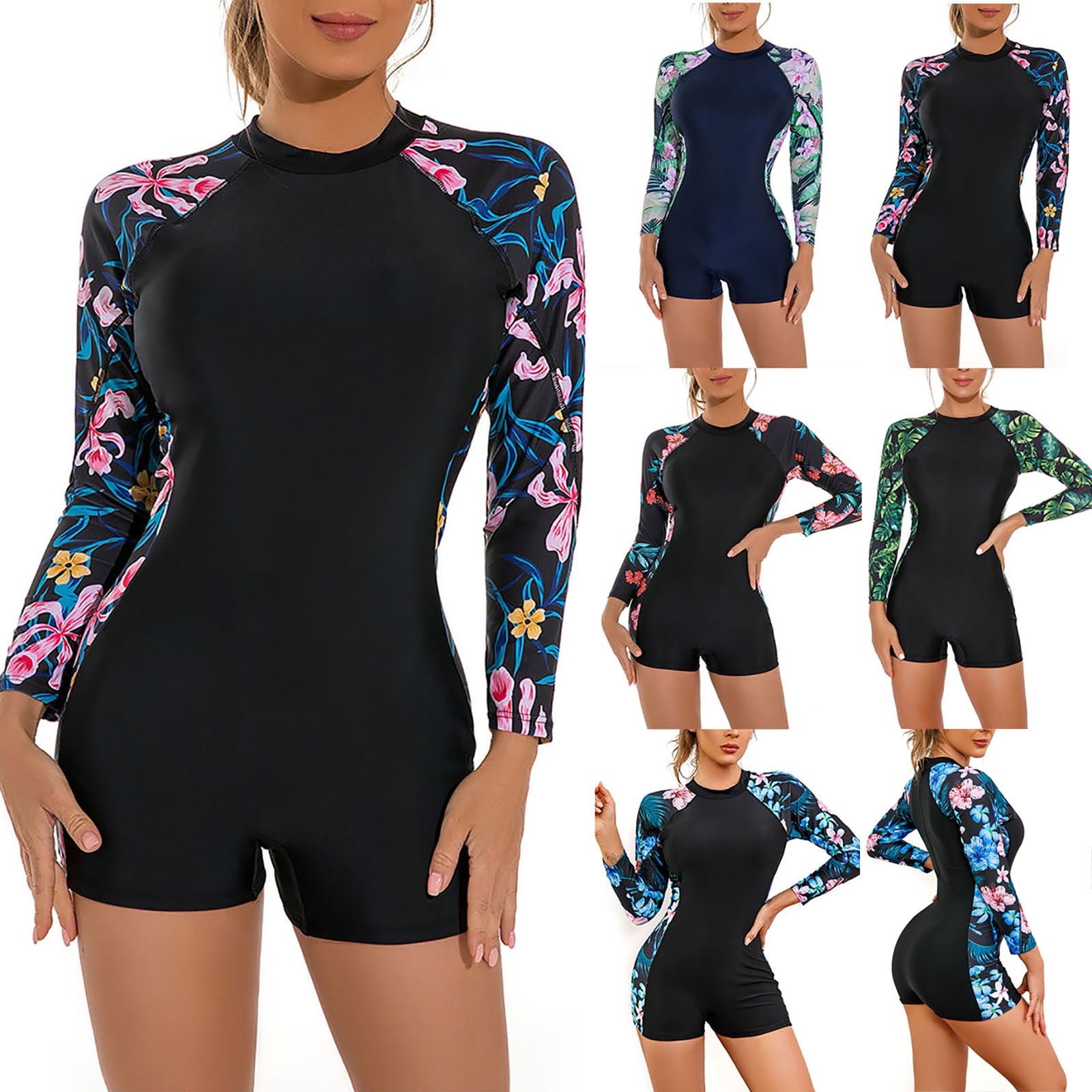 Summer Savings Clearance 2024! AKAFMK Women Rashes Guard Long Sleeve