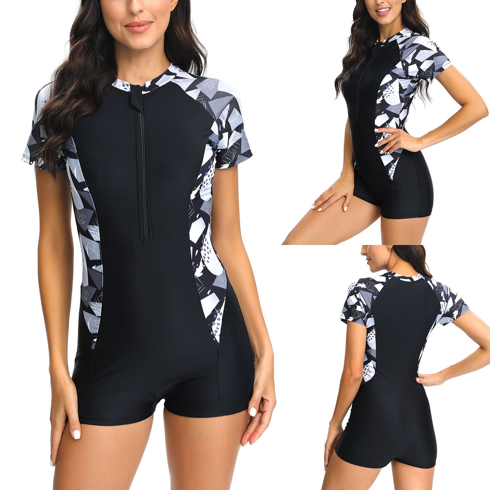 Summer Savings Clearance 2024! AKAFMK Women Rashes Guard Short Sleeve