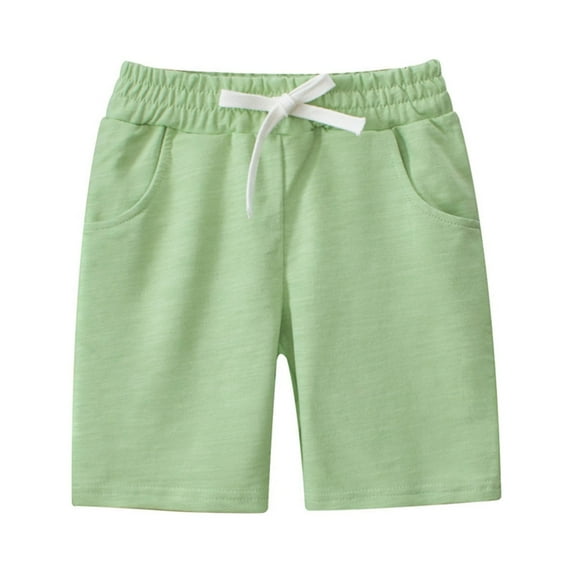 Summer Savings Clearance 2024 AXXD Boys Cargo Shorts Summer New Knee Cotton Athletic Shorts Solid Pants 2-7 Years