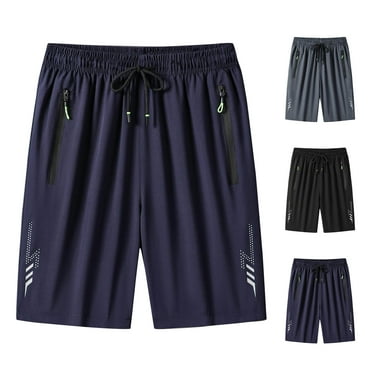 Summer Savings Clearance 2024! Itsun Men's Shorts,Mens Casual Comfortable Workout Shorts Drawstring Pockets Elastic Shorts Blue XXL
