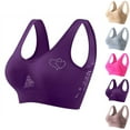 thumbnail image 1 of Loopsun Womens Bra Plus Size, Sports Bras for Women, Women Seamless Printing Sports Wirefree Yoga Bra Hot Pink XXXXXL, 1 of 3