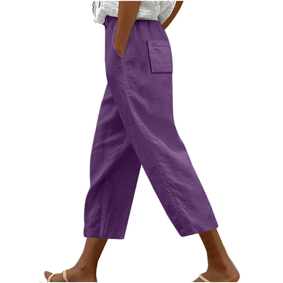 Mgmyaa Straight Leg Pant Women, Plus Size Womens Slacks, Casual Loose Harlan Pants, with Drawstring Solid Lace Up Pockets Palazzo Pants Casual Lounge Pant Trousers