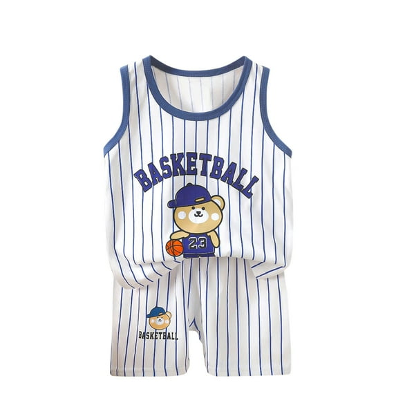 Summer Savings! Loopsun Toddler Sets, Toddler Boys and Girls Fashion Casual Sleeveless Round Neck Printed Tops and Short Pants Sets