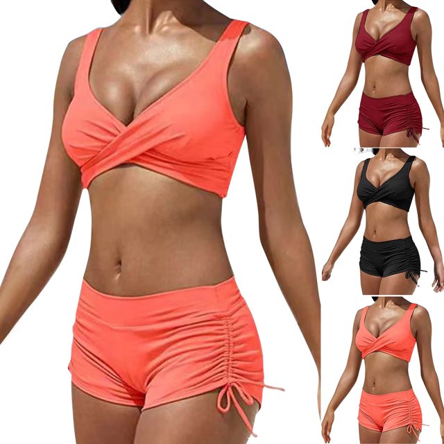 Summer Savings Clearance 2024 Qnanspi Womens Swimsuits Women Bikini