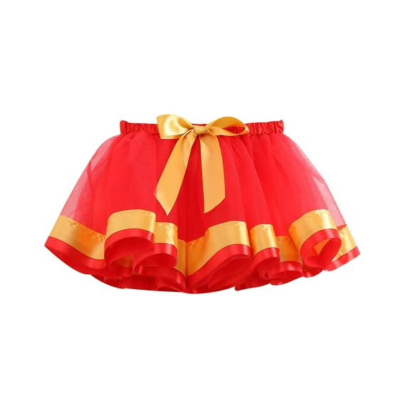 TAGOLD Girls Party Dress, Toddler Baby Girls Cute Solid Color Net Yarn Princess Skirt Multi-color Skirt Dress