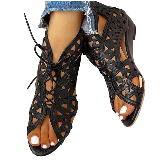 TAGOLD Sandals for Womens Dressy Summer,Sandals Womens, Summer Ladies Shoes Casual Women's Shoes Roman Flat Open Toe Sandals