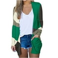 thumbnail image 1 of Summer Savings Clearance 2024! TAGOLD Womens Cardigans,Women's Long Sleeve Fashion Casual Comfortable Pockets Printing Cardigan Top Blouse, 1 of 5