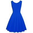 thumbnail image 1 of Summer Savings Clearance 2024! TAGOLD Womens Dress,Women's Summer Casual Elegant Pleated Dress V-Neck Sleeveless Dress, 1 of 5