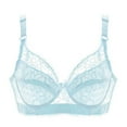 thumbnail image 1 of Summer Savings Clearance 2024! TAGOLD Womens Plus Size Bra,Woman's Embroidered Glossy Comfortable Breathable Bra Underwear With Rims, 1 of 2