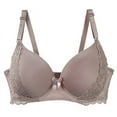 thumbnail image 1 of Summer Savings Clearance 2024! TAGOLD Womens Plus Size Bra,Women's Sexy Plus Size Seamless Push Up Lace Bra Comfortable Breathable Base Underwear, 1 of 4