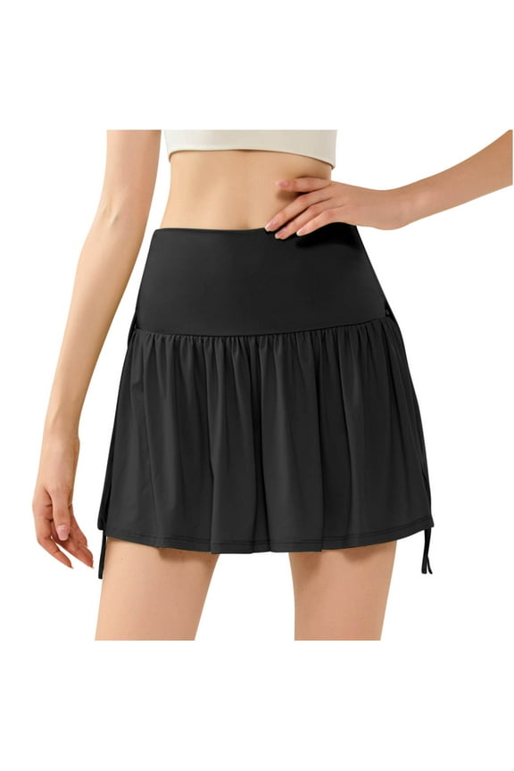 Womens Summer Pants,Women Fake Two Piece Sports Skirt Fitness Running Casual Loose Breathable Quick Dried Yoga Culottes