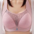 thumbnail image 1 of Summer Savings Clearance 2024! TAGOLD Womens Summer Plus Size Bra,Woman's Fashion Bowknot Printing Comfortable Hollow Out Bra Underwear No Rims, 1 of 5