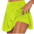 thumbnail image 1 of TAGOLD Womens Summer Summer Shorts Pants,Women's Fashion Solid Color Fake Two Piece Yoga Pants 3/4 Shorts, 1 of 4