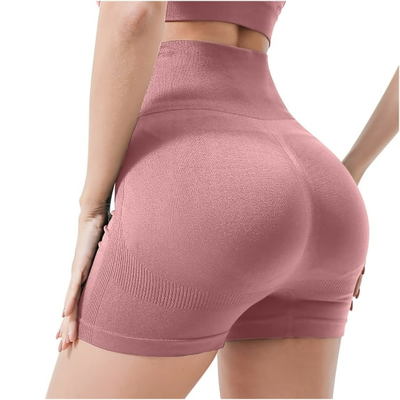 TAGOLD Womens Summer Yoga Pants,Woman Elastic Seamless High Waist Yoga Shorts For Slimming And Quick Drying Training Slim Sports Pants