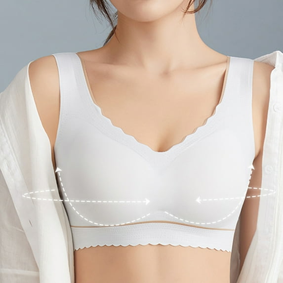 TAGOLD Womens lingerie,Plus Size Bra for Womens,Women Top Bra Wire Free Underwears Base Vest Style Sports Lingerie