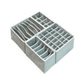 thumbnail image 1 of TUOBARR 4PCS Washable Grids Wardrobe Clothes Organizer Jeans Compartment Storage Box, 1 of 1