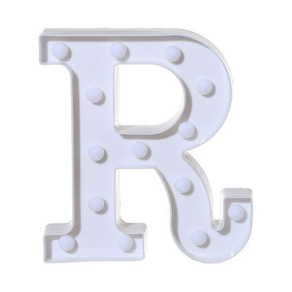 TUOBARR Alphabet LED Letter Lights Light Up White Plastic Letters Standing Hanging
