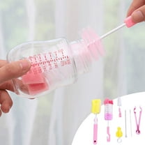 TUOBARR Bottle Brush Set, 7Pcs Baby Bottle Brush Cleaner Kit With Nipple Brush & Straw Cleaner