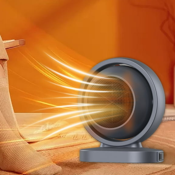 TUOBARR Heater Fan , Circulation Heating Fan, Overheat Protection Small Floor For Home Household Dark Desktop Hot Fan Small Heater Electric Heater Small Sun