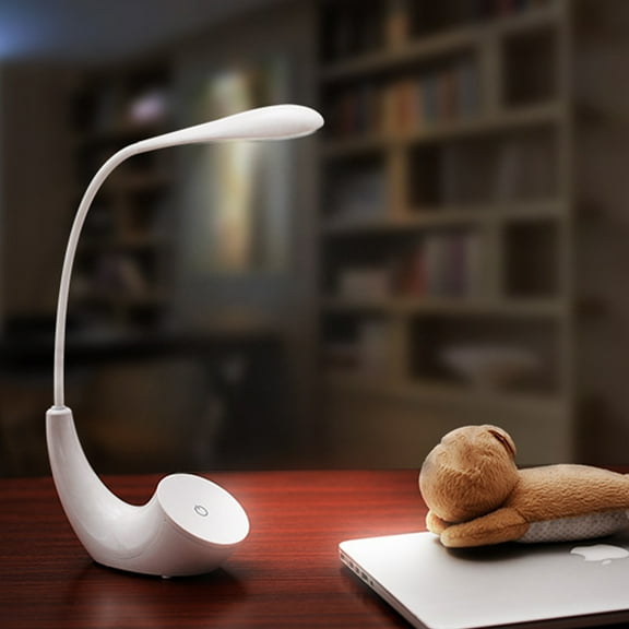 TUOBARR LED Desk Lamp, Desk Lamps For Home Office, Desk For Kids, Desktop/Computer Study Lamps For Bedrooms, Rechargeable, Adjust-able Gooseneck Reading Lamp