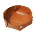 thumbnail image 1 of TUOBARR Leather Tray Small Desktop Storage Box Bedside Table Car Key Wallet Cash Jewelry Watch Phone Coin Card Cosmetics Stationery DIY Home Decor 17.5x17.5cm, 1 of 2