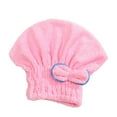 thumbnail image 1 of TUOBARR Microfiber Drying Cap Soft Absorbent Bandana Hair Towel Quick Dry Bandana With Bow Knot For Curly Long Thick Wet Hair, 1 of 5