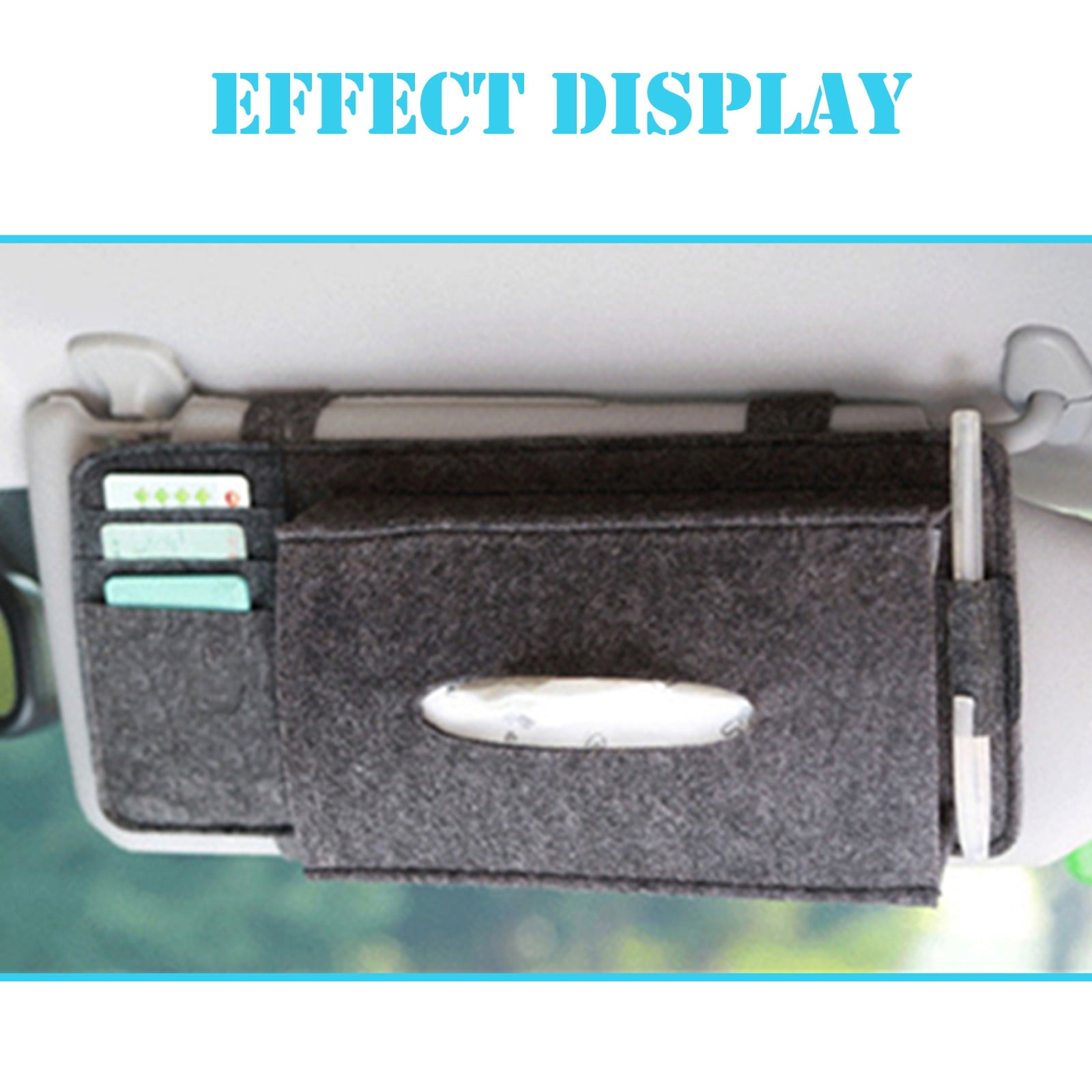 TUOBARR New Car Mask Storage Box Car Hanging Type Ceiling Sun Visor Box ...