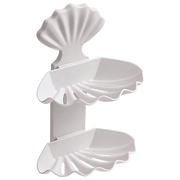 TUOBARR Perforated Drains Soap Box Double Soap Holder Soap Box Storage Rack