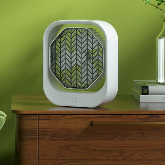 TUOBARR Portable Desktop Fan 1200mAh 7.9 Inch Rechargeable Desktop Fan 210° Head Rotation Infinitely Variable Speed Quiet Battery Operated USB Fan For Office