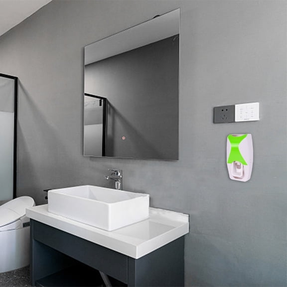 TUOBARR Toothpaste Squeezer, Lazy Toothpaste Dispenser With Toothbrush Holder