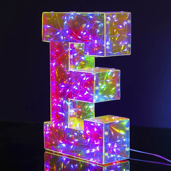 TUOBARR Valentine's Day 100 Lamp Beads LED Luminous Alphabet Numbers Decorative Lights Holiday Decorative Lights Wedding Birthday Party