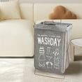 thumbnail image 1 of Summer Savings Clearance 2024! VOAVEKE Home Storage Organization,Foldable Thick Cotton Linen Sorting Basket, Household With Handle Iron Bracket Laundry Basket, Bathroom Breathable Large Capacity, 1 of 5