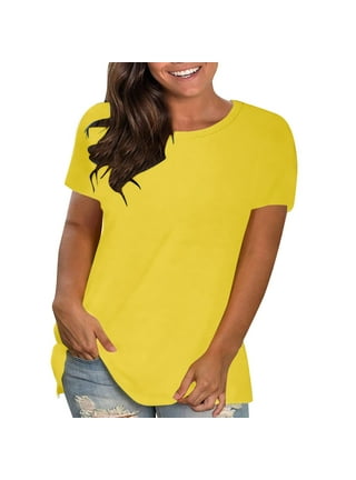 Pale yellow plus size tops hotsell