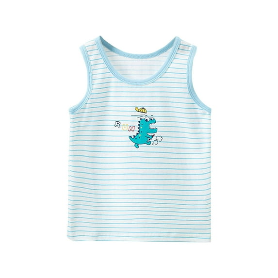 Agkizg Toddler Baby Boys Summer Tops,Sleeveless T-shirt for Kids,Soft Comfortable Breathable and Sweat Wicking Sleeveless Camisole Tops 3 Years