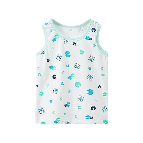 Agkizg Toddler Baby Boys Summer Tops,Sleeveless T-shirt for Kids,Soft Comfortable Breathable and Sweat Wicking Sleeveless Camisole Tops 5 Years
