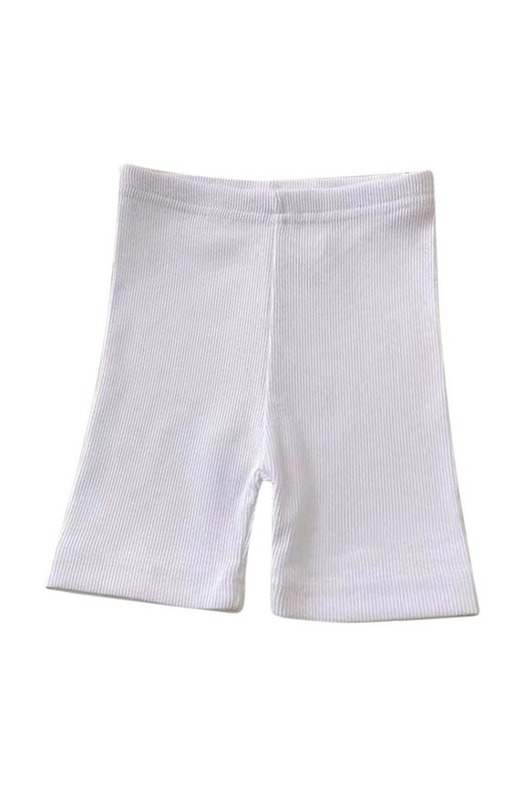 Toddler Baby Girls Leggings Shorts Elastic Waist Biker Shorts Seamless Compression Shorts for Under Dress,Size 12-18 Months