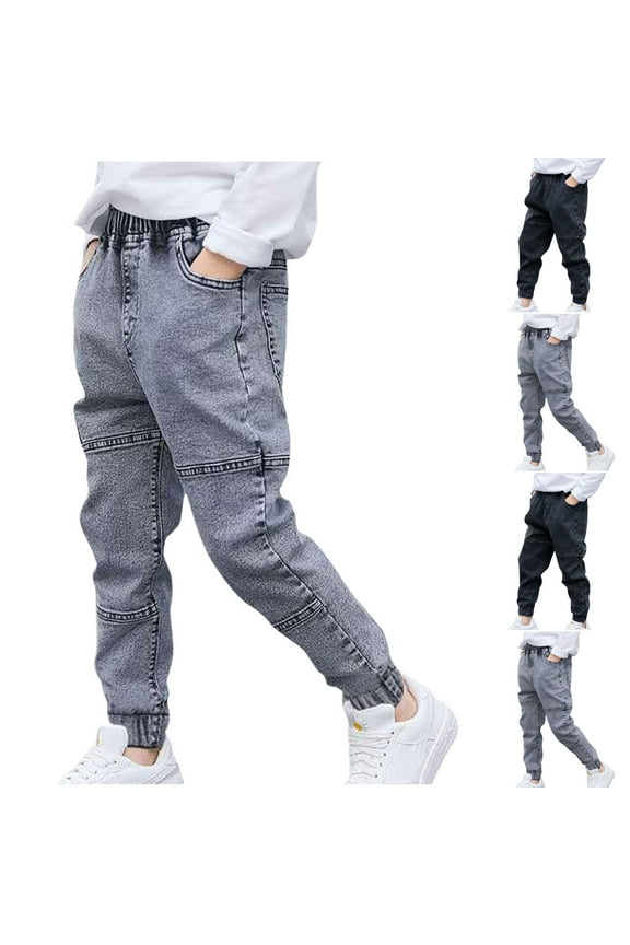 Toddler Boys Casual Jeans,Kids Denim Pants,Boys' Jeans Long Pants Handsome Children's Loose Pants Casual Outerwear Pants