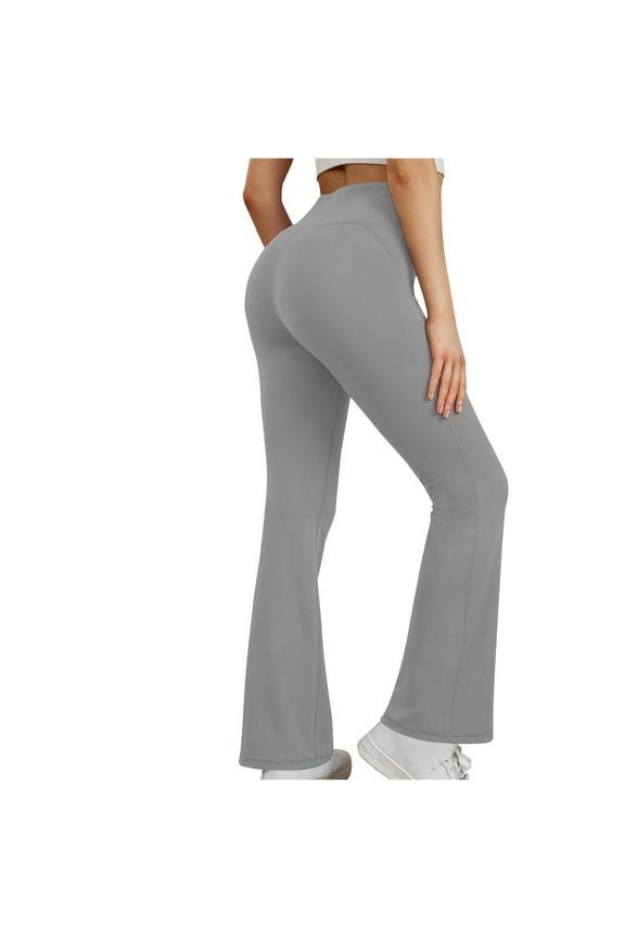 Womens High Waist Yoga Pants,Flare Leggings for Women,Workout Out Leggings Fitness Sports Running Athletic Pants