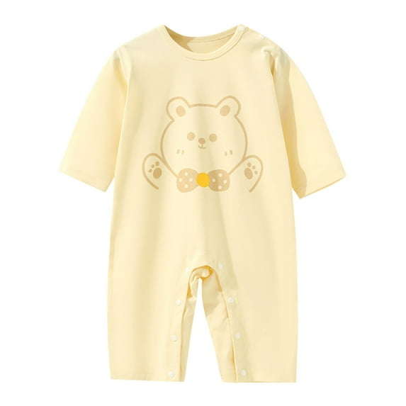 Bovxnpu Baby Girl Bodysuit, Infant Baby Cotton Bodysuits, Newborn Baby Khai Summer Boy Baby Girl Baby Thin Pajamas Jumpsuit Crawling Suit 6 Months