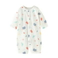 thumbnail image 1 of Bovxnpu Baby Girl Bodysuit, Infant Baby Cotton Bodysuits, Summer Thin Baby Print Jumpsuit Baby Pajamas Newborn Clothes Long Sleeved Crawling Clothes 6 Months, 1 of 4