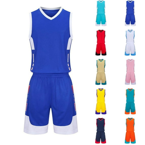 Bovxnpu Boys' Active Shorts Set, T-Shirt and Gym Shorts Activewear, Children's Casual Short Sleeved Round Neck Top With Shorts Sports Breathable Set 13 Years