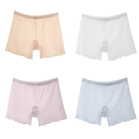 Bovxnpu Boys Girls Underwear Toddler Panties, Girls Cotton Boxers Briefs, Girls Solid Color Four Cornered Pants Breathable Flat Corner Pants Shorts Leggings 15-16 Years