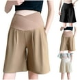 thumbnail image 1 of Bovxnpu Maternity Clothes For Women, Women's Plus Size Maternity Shorts, Spring And Fall Maternity High Waist New Fashion Solid Full Length Pants M, 1 of 5