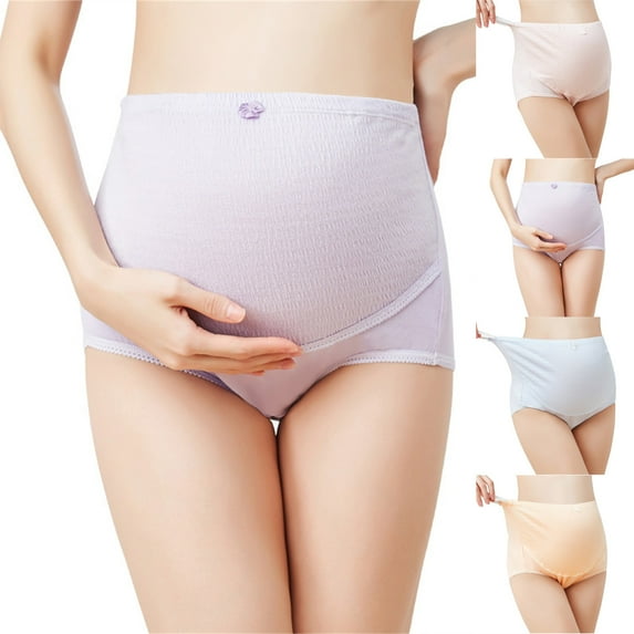 Bovxnpu Maternity Underwear Pregnancy Postpartum Panties, Over The Bump Brief Panties, Plus Size Breathable High Waist Support Adjustable Pregnancy Pants Leggings XXL