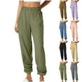 thumbnail image 1 of Bovxnpu Plus Size Pants For Women, Womens Casual Loose Jogger Pants With Pocket, Women Casual Pocket Pants Loose Trousers Wide Leg Pants For Women S, 1 of 7